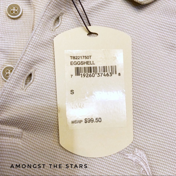 Tommy Bahama All Squared Eggshell Polo Shirt - Picture 6 of 8